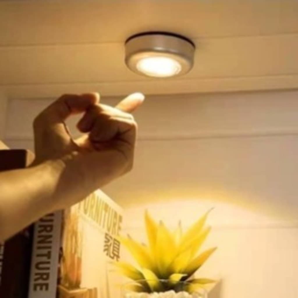 LUZ DE LED Adesiva Touch de Pilha de Segurança Portátil para Armário/Carro