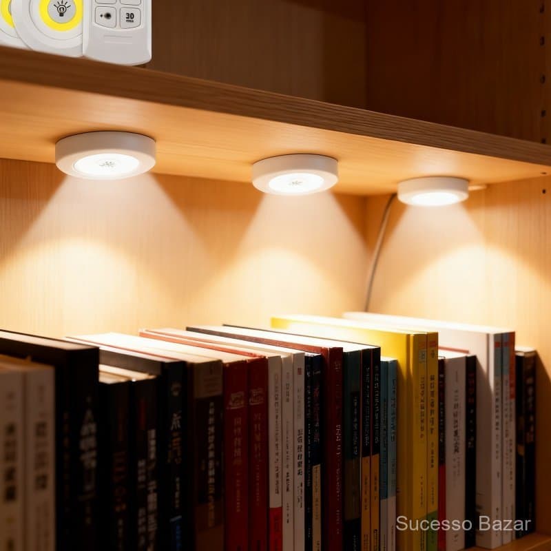6/9/12 Pcs Lampada Luminaria Led Spot Sem Fio Controle Remoto Luz LED Promoção