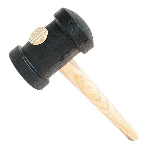 Martelo Marreta Borracha Preto 60mm (médio) Gerplast