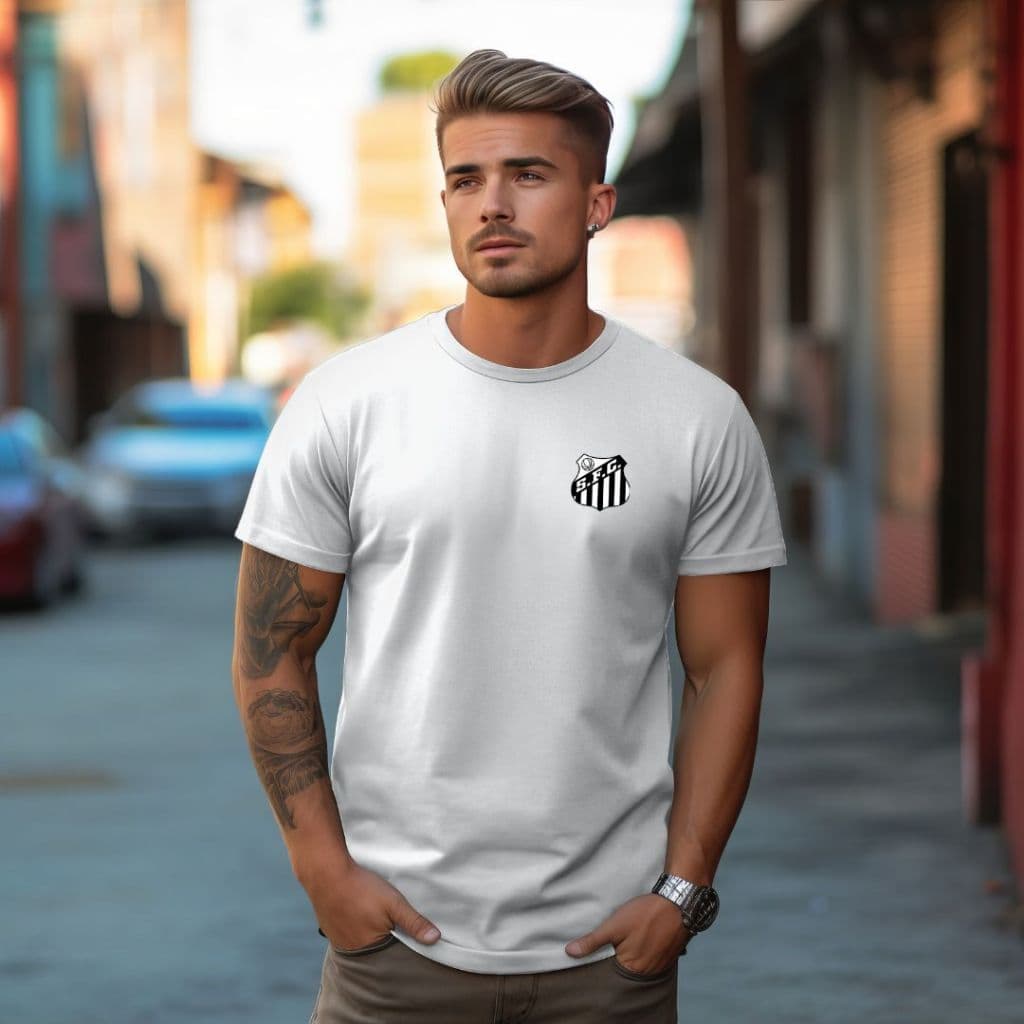 Camiseta Infantil Time Blusa do Santos 100% Algodao Envio imediato