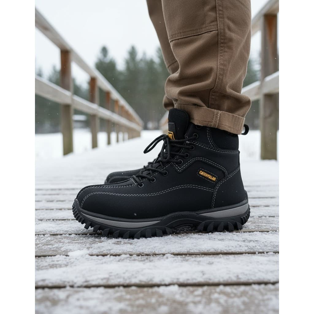 Bota Coturno Adventure Caterpillar Leve Confortável Caterpillar Oferta Envio Imediato Black