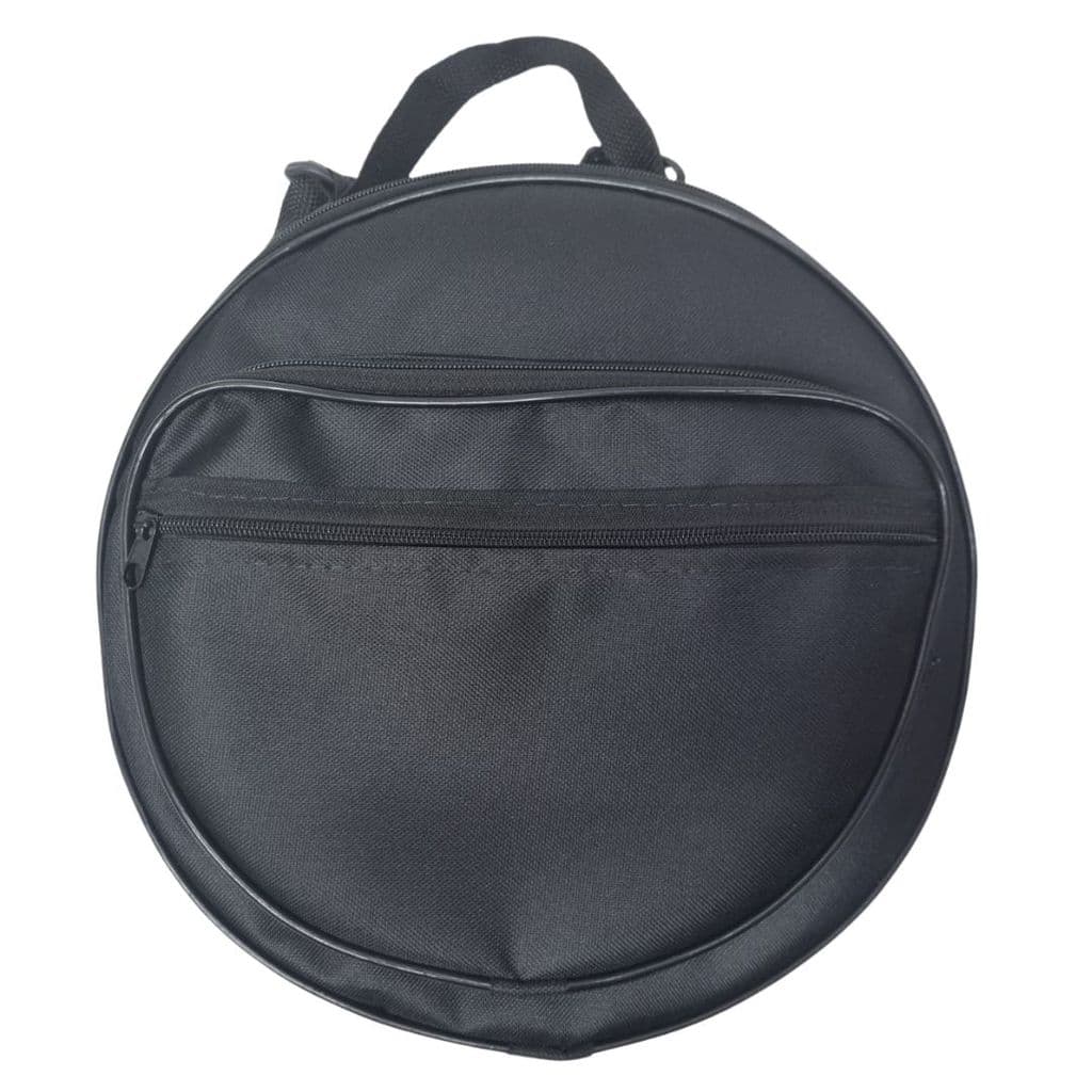 Capa Bag Bolsa Kit de Pandeiro Meia Lua Triângulo Luxo Preta