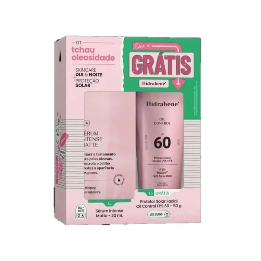Kit Sérum Intense Matte + Oil Control FPS 60 - Hidrabene
