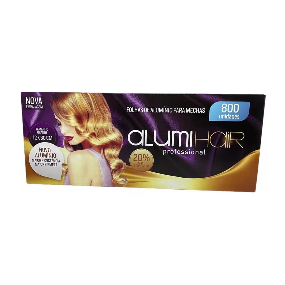 Papel Alumínio Mechas Alumihair 12x30cm 800 Unidades