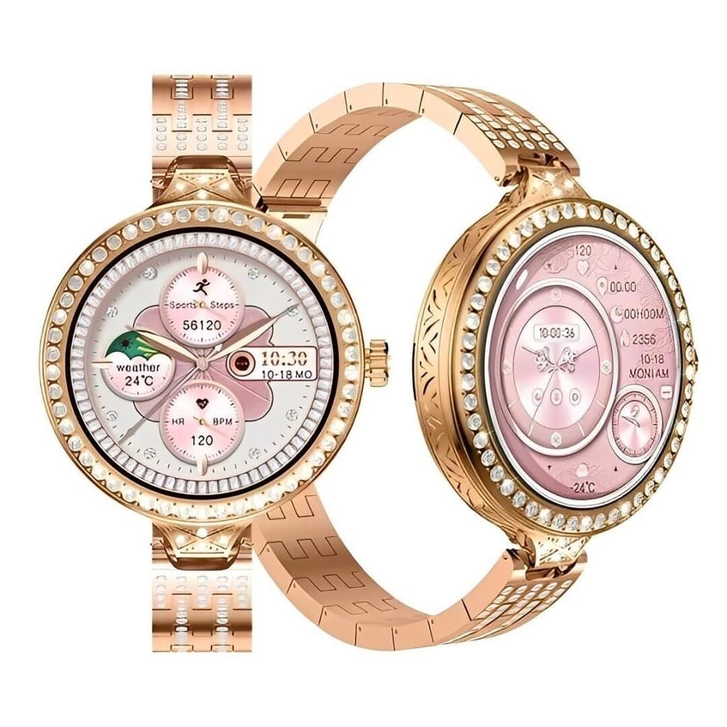 Smartwatch Hw16 Mini Fashion + Bracelete e Brincos Edição UN