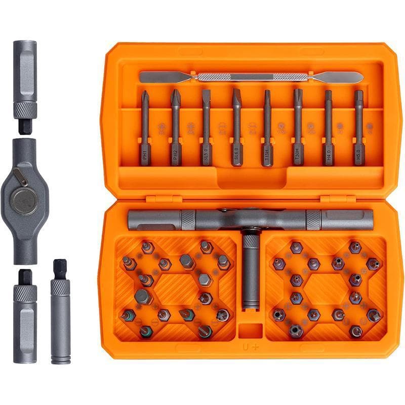 Kit de Chaves de Fenda 43 em 1 - Magnético com Catraca Multifunção para Manutenção de Precisão