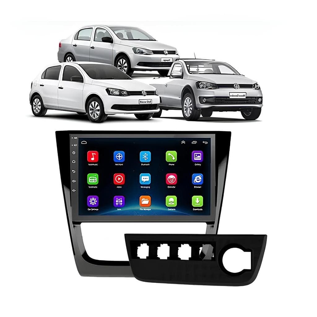 Kit Multimídia Gol Voyage Saveiro G6 2013 / 2016 9 Pol Android Carplay Gps 2/32GB - Roadstar 915BR