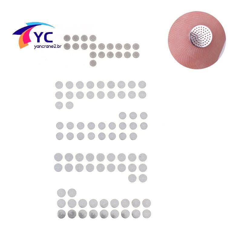 YCBR 20 Unidades De Filtro De Fone De Ouvido Intra-Auricular , Rede De Poeira , Malha De Aço À Prova Com Cola 4.0-5.0 Mm