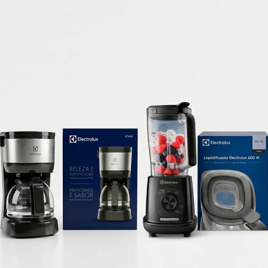 Kit Liquidificador EBL700 e Cafeteira ECM-10 Electrolux- 110V