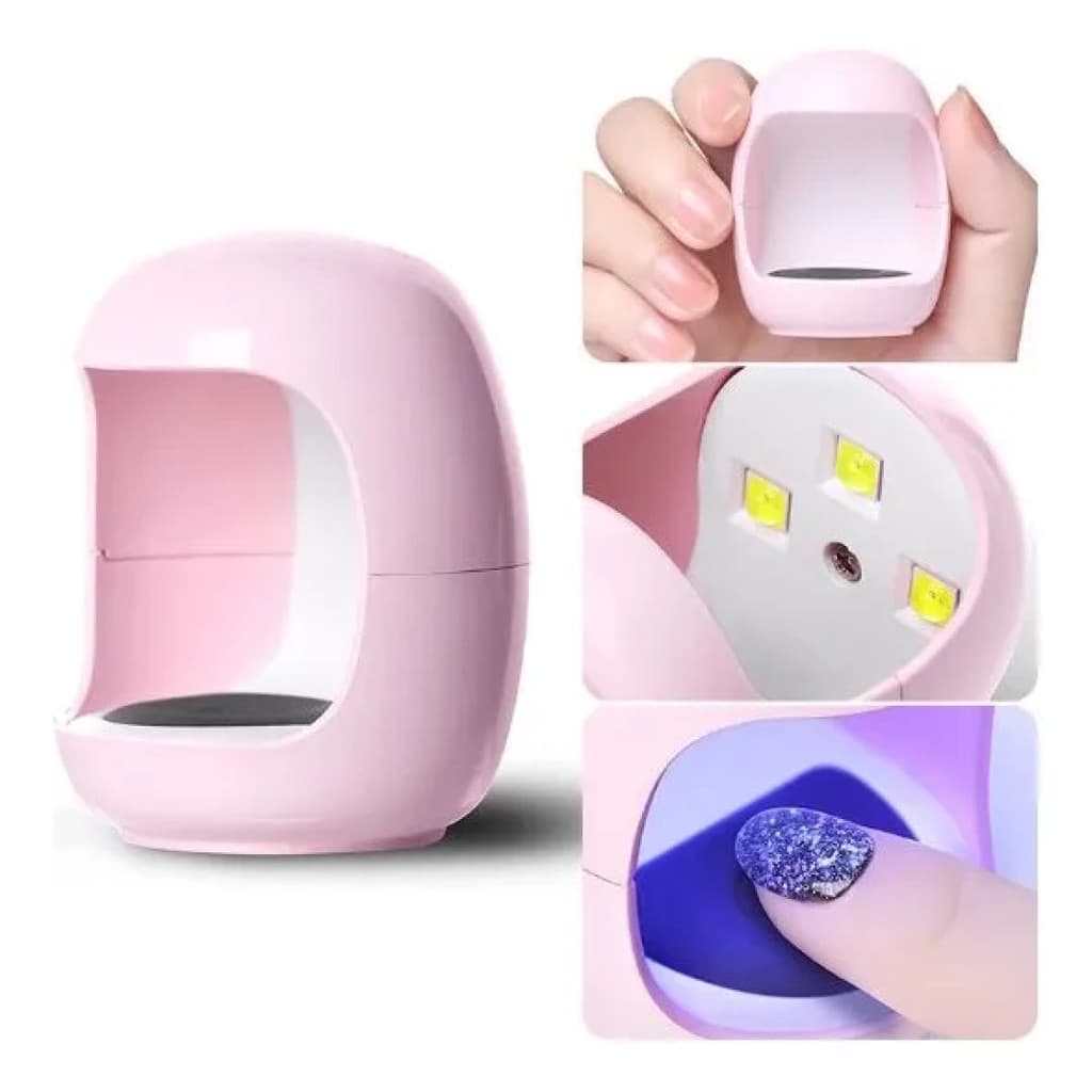 Mini Secador Sancai Cabine Unhas Secagem Rápida 30Seg Luz U