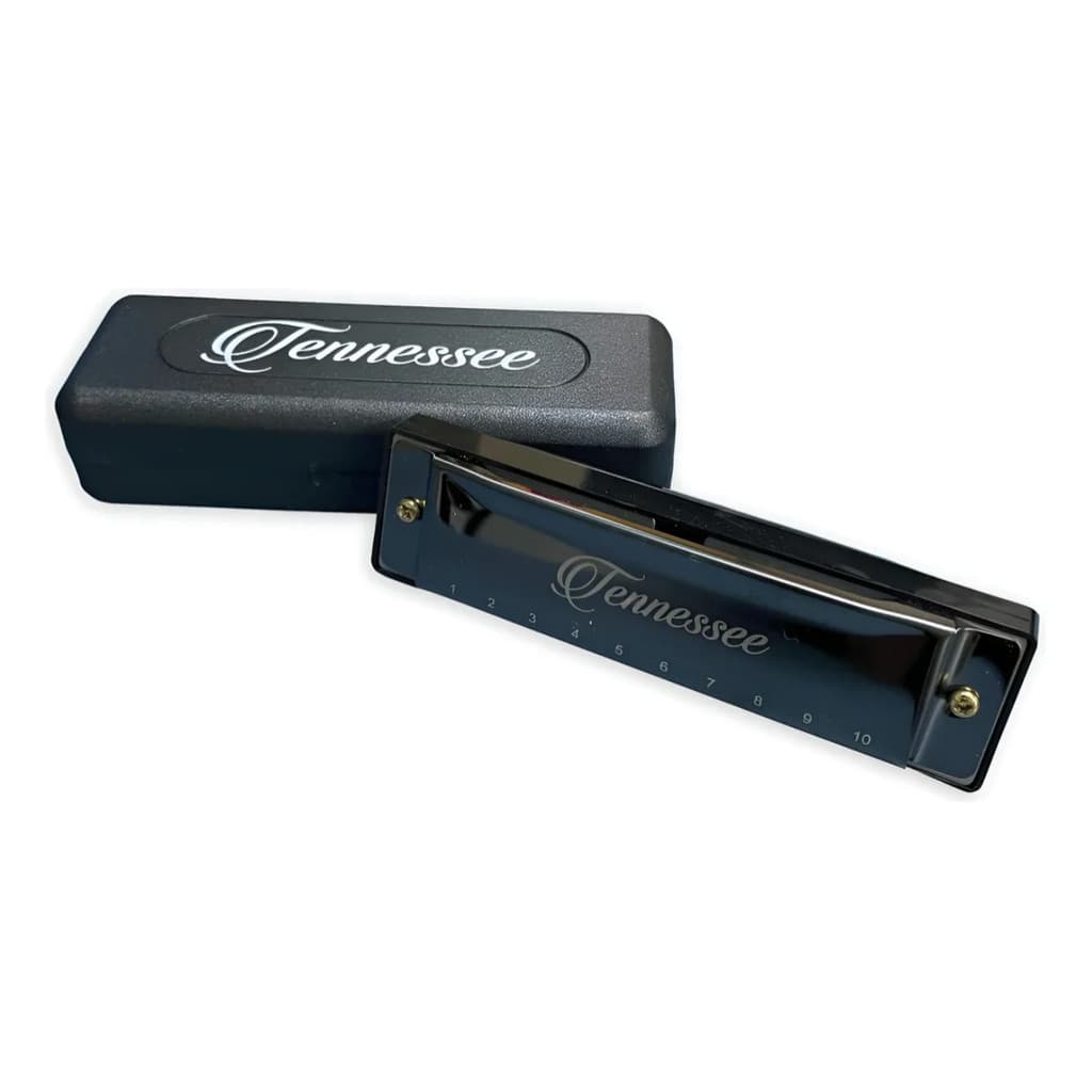 GAITA DE BOCA AFINACAO DO C TENESSEE LIVERPOOL PRETA C/ CAPA C PRETO