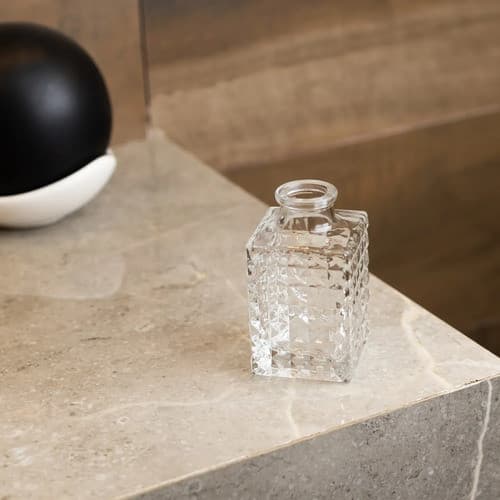 Kit 5 Vaso Decorativo 9cm Vidro Flores Solitário Resistente Lyor