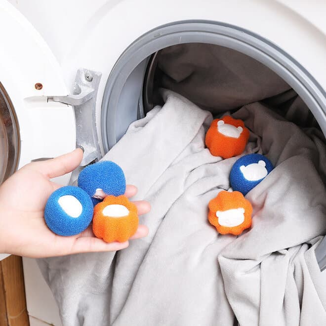 Bola Removedora de Pelos para Máquina de Lavar Roupas Azul – Limpeza Eficiente