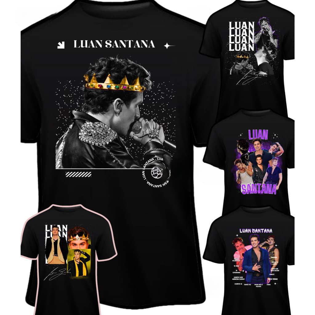 [Camiseta Premium em Algodão Puro]GXG Camiseta Luan Santana Algodão