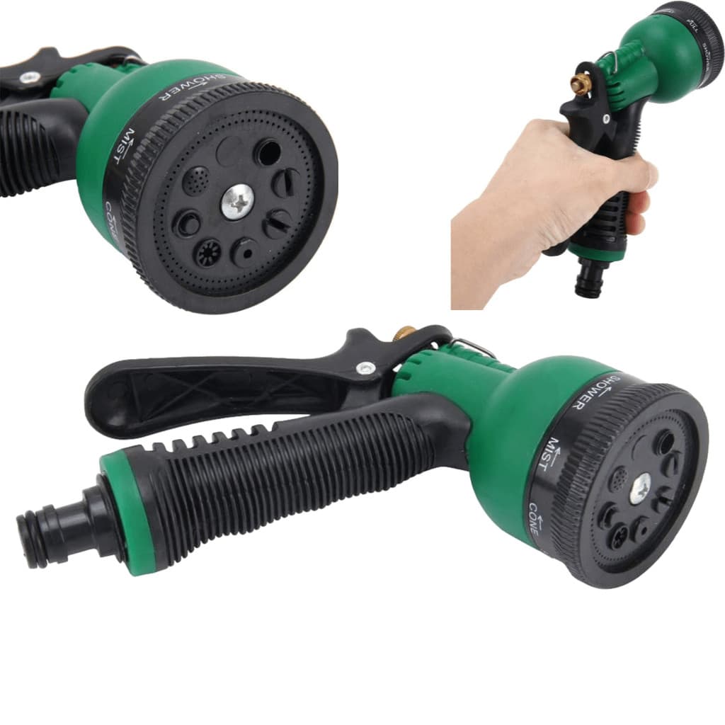 Esguicho para mangueira com bico de alta pressão 8 jatos plástico jardim