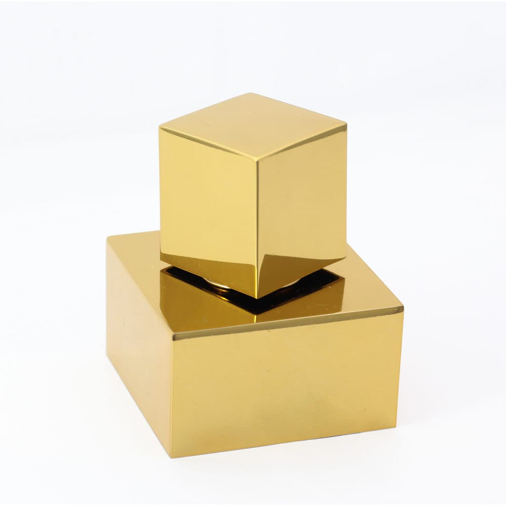 Acabamento Para Registro Quadrado 1.1/2 Dourado Samer