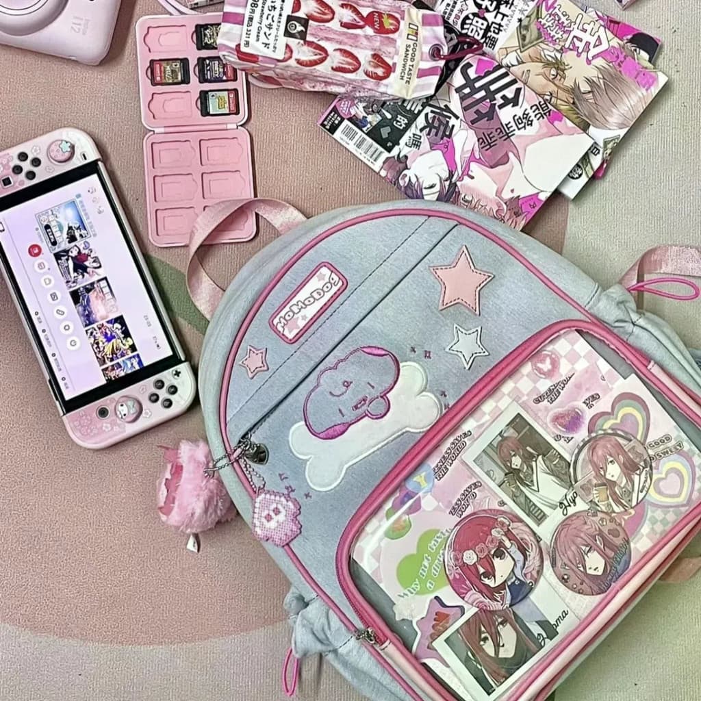 Dor Japonesa Nova Mochila Grande Capacidade Deslocamento Classe Estudante Bonito Escola Versátil