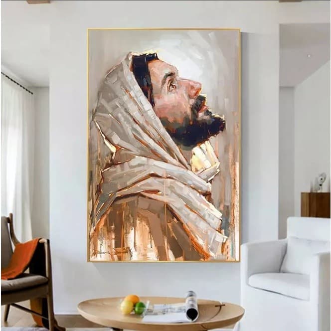 Quadro decorativo Grande 1 tela Religião Jesus cristo arte 90x70
