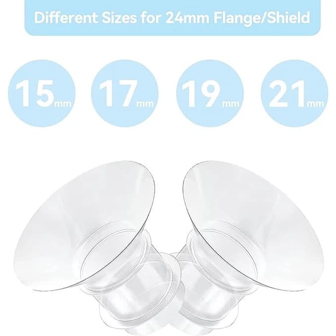 Inserções de flange de 17 19 21mm para bombas de leite vestíveis TSRETE Medela Momcozy S9 S9Pro S12 S12Pro.
