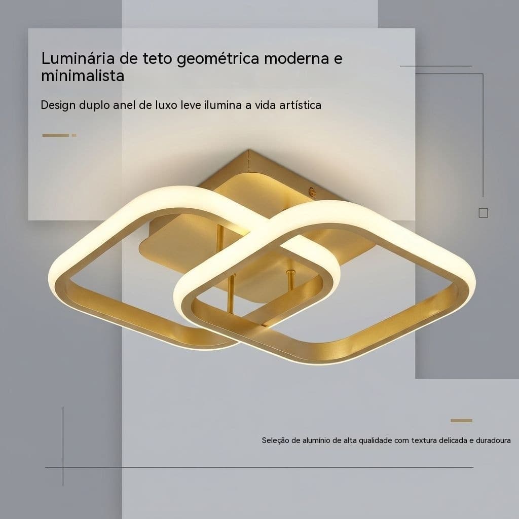 Luminaria Plafon Led Sobrepor Square 20w Multicor Bivolt