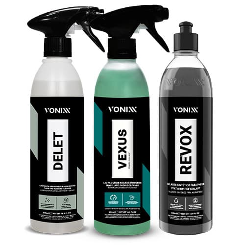 Kit Renovação Total VONIX: Delet, Vexus e Revox 500ml VONIXX