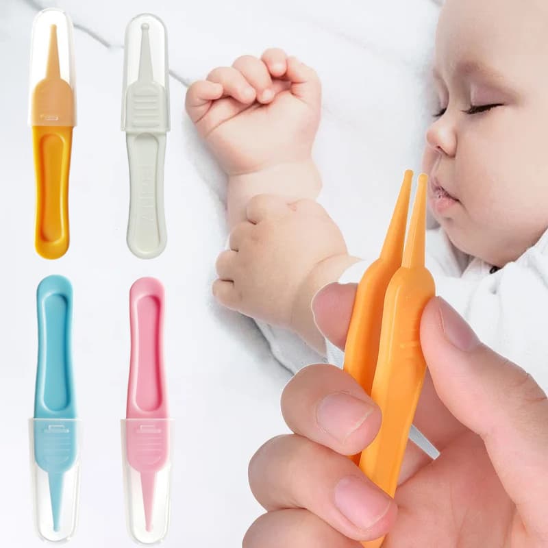 Pinça De Limpeza Do Nariz Bebê Infantil Orelha Umbigo Ferramenta Limpa Seguro Escavação Booger Clipes Remoção De Ranho S