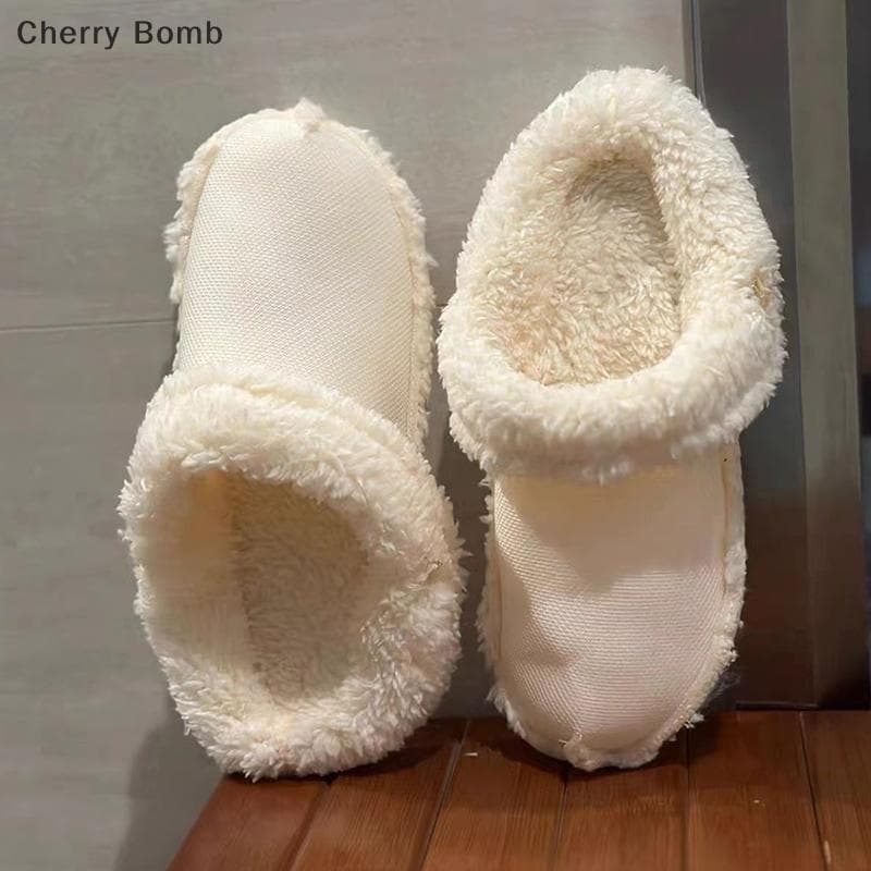 (Bomba De Cereja) Sapatos Inverno Quente Capa Palmilhas De Substituição Removível Macio Engrossado Forros Acessórios Nov