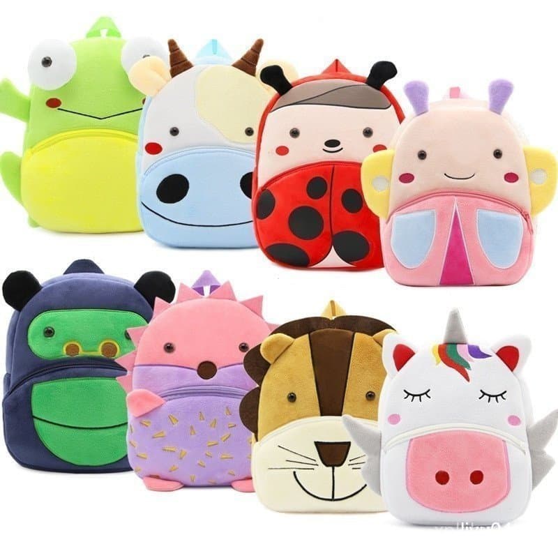 Mochila Série Zoológico para Bebês de 1-5 Anos, Fofa e Educativa BKFD