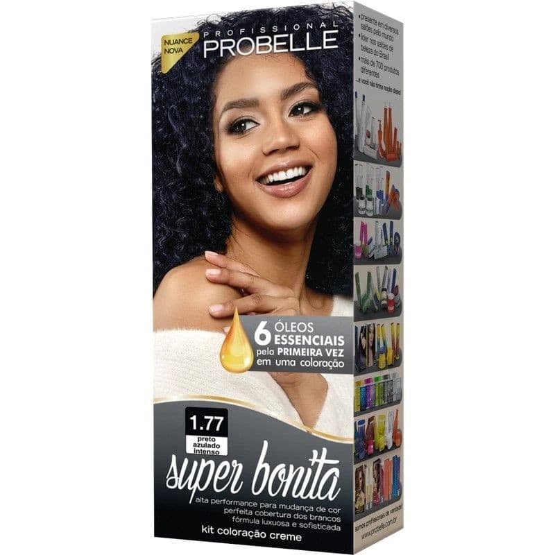 TINTURA PROBELLE SUPER BONITA 1.77 PRETO AZULADO INTENSO