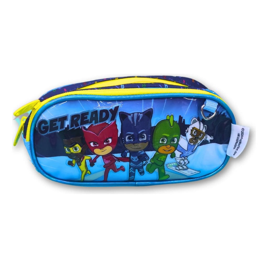 Estojo Escolar Heróis Do Poder Pj Masks Compartimento Duplo Cor Azul