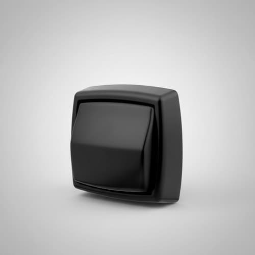 Válvula De Descarga Eurofix Luxo Hydra Preta Preto Fosco