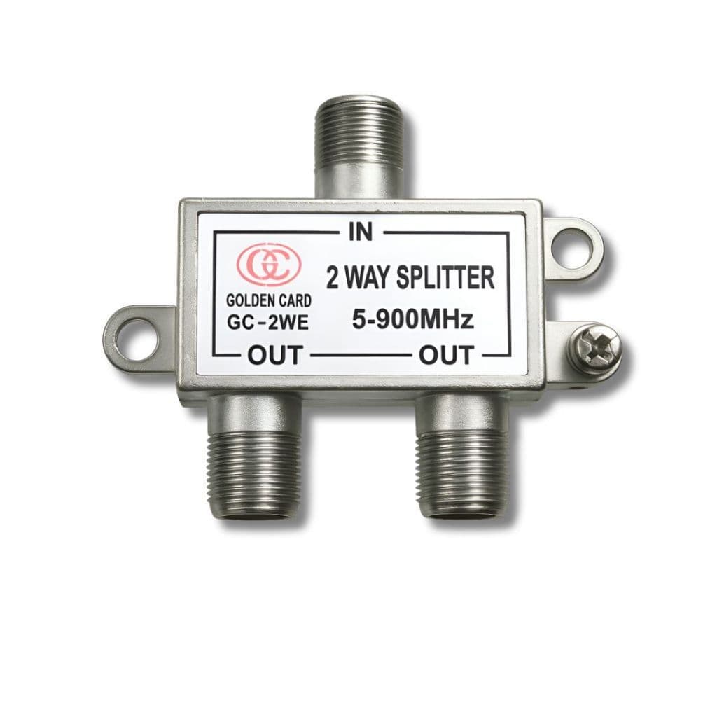 Chave Divisora Sinal Splitter 2x1 Misturador Separador 5-900MHZ GC Tv Aberta E Satelite