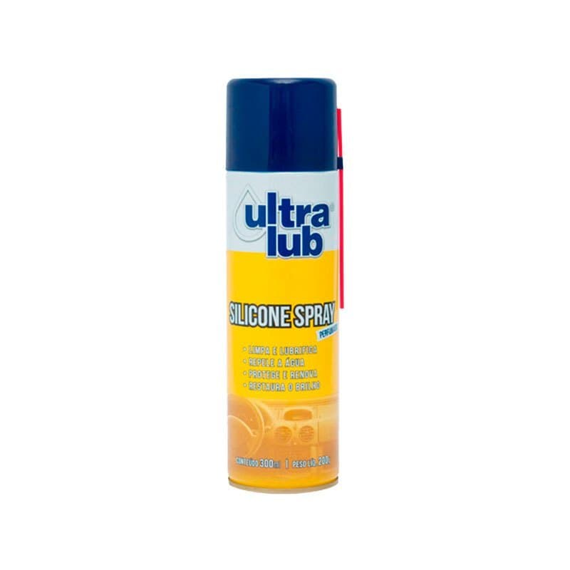 Silicone Spray Ultra Lub 300ml Ótima Proteção e Lubrificação em Geral Multiuso Resistente Imperdível