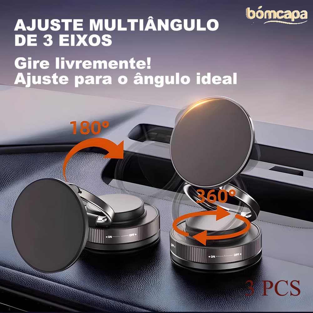 KIT3 Suporte Para Celular Indlcado Suporte Magnético Forte Para Celular Telefone De Carro Com Design Dobrável ZJ006