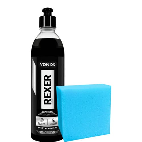 Rexer Pneu Pretinho Automotivo 500ml Vonixx + Espuma Preto