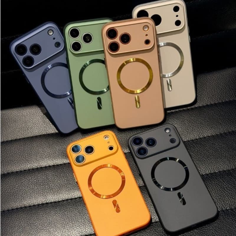 Capas Magnéticas Coloridas Para OPPO A96 A80 A79 A78 A76 A60 A40 A40M A38 A36 A18 A17K A1X A1S Luxo Vibrante Laranja Cap