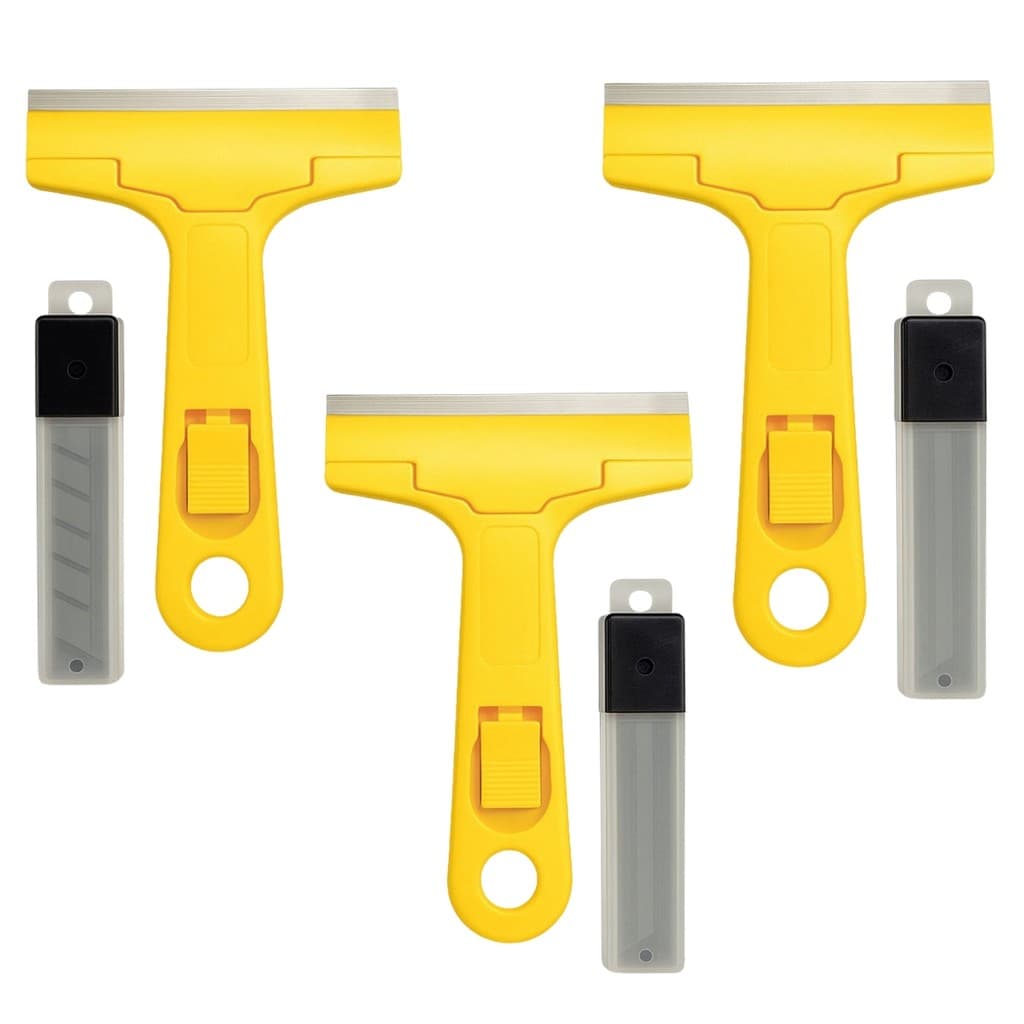 Kit 3 Estilete Raspado Insulfilm Vidro Adesivo Cola Espatula