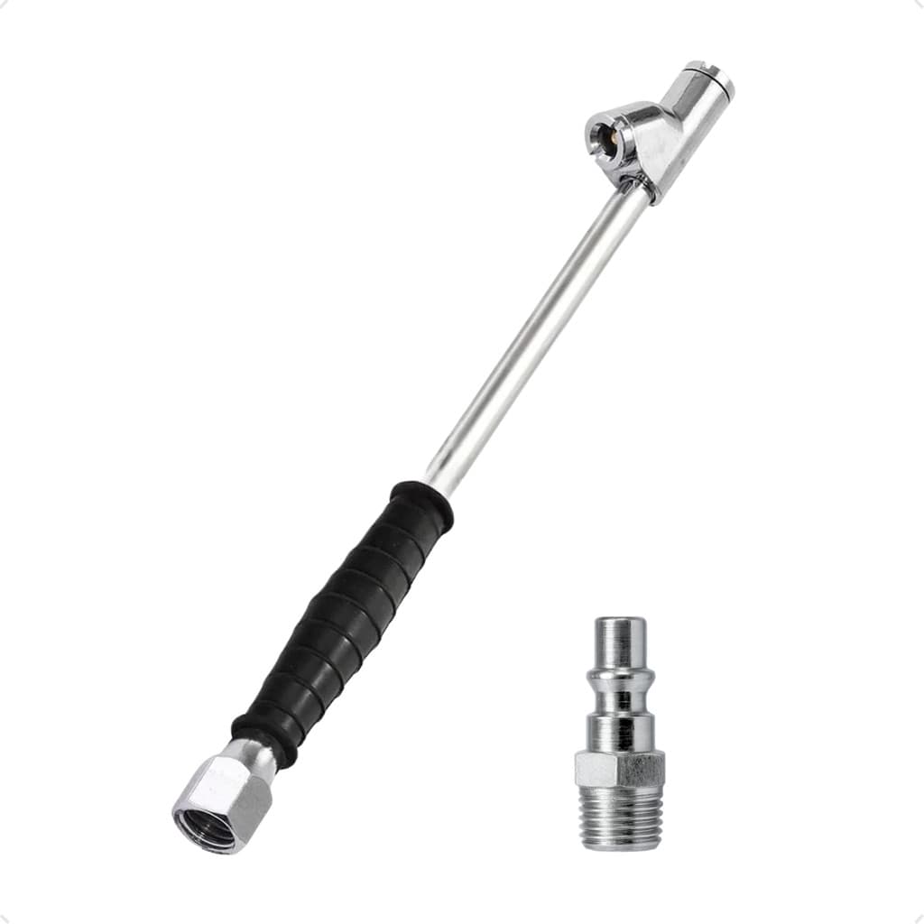 Kit Bico Inflador Encher Pneu e Pino de Engate 1/4 Para Compressor de ar