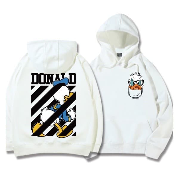 Moletom Blusa de Frio Premium Flanelado Canguru Capuz Pato Donald Desenho Streetwear Unissex