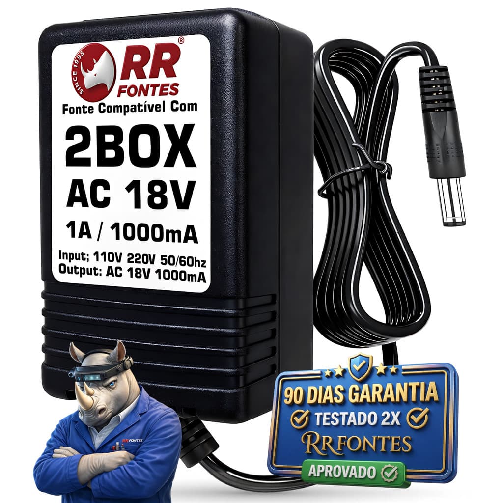 Fonte 18vac Para 2Box Music DrumIt 5 Classic Five 2box-Psu