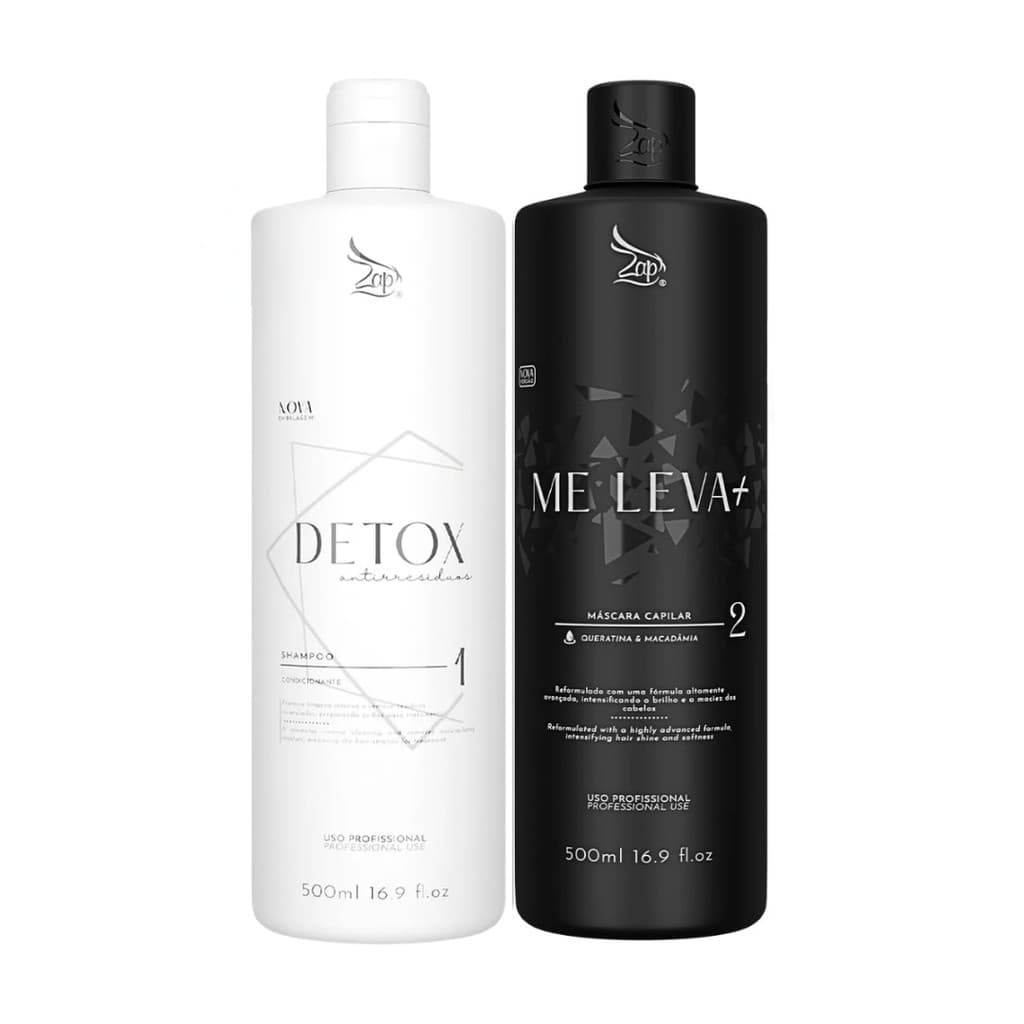 Kit Progressiva Zap Me Leva Black - 2x480ml