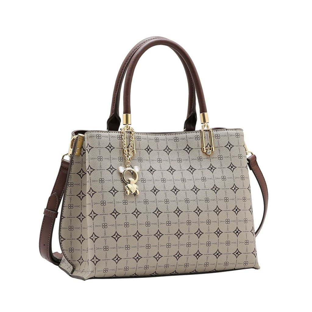 Bolsa Feminina Monograma Delicado Natural