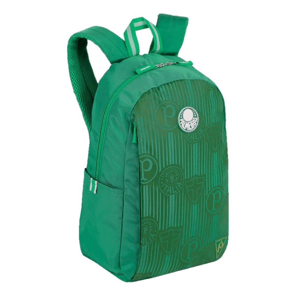 Mochila Palmeiras Oficial Verde Escolar Resistente Conforto