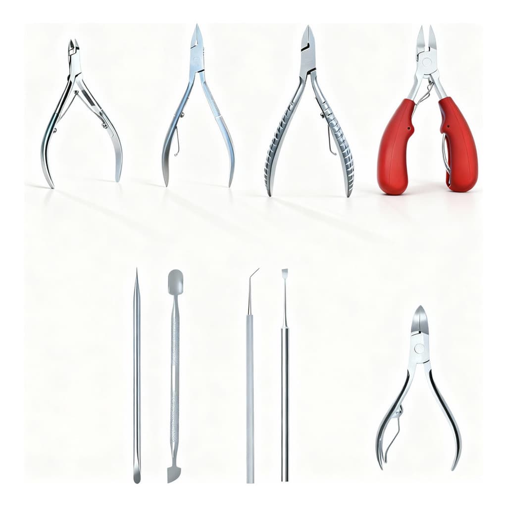Kit Manicure Pedicure Profissional 9 Peças Inox Podóloga