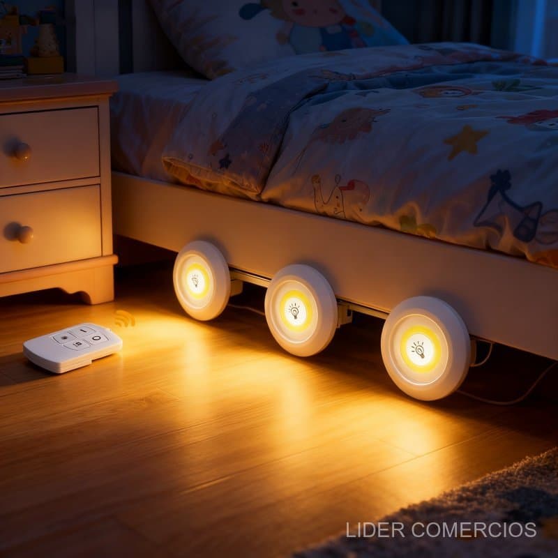 6/9/12 Pcs Lampada Luminaria Led Spot Sem Fio Controle Remoto Luz LED PromoçãO.
