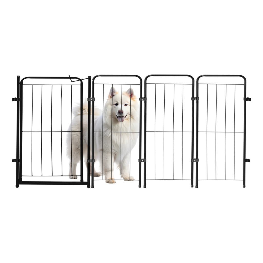 Cercado Grade 153,5x70cm Portão + 3 Módulos Segurança Pet Cães