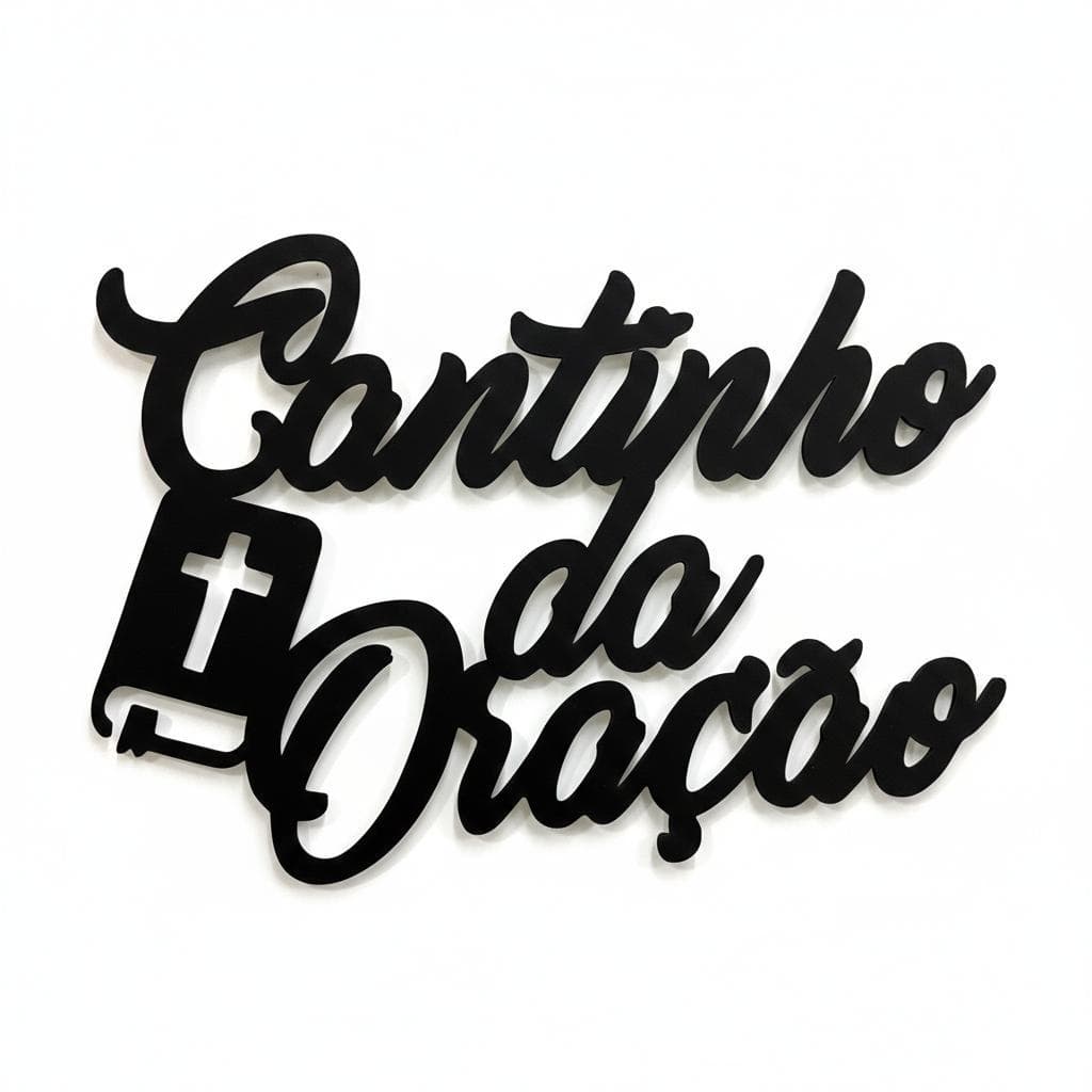 Cantinho da Oração Bíblia Decorativo em MDF Premium Moderno e Inspiração para seu Espaço Com Deus