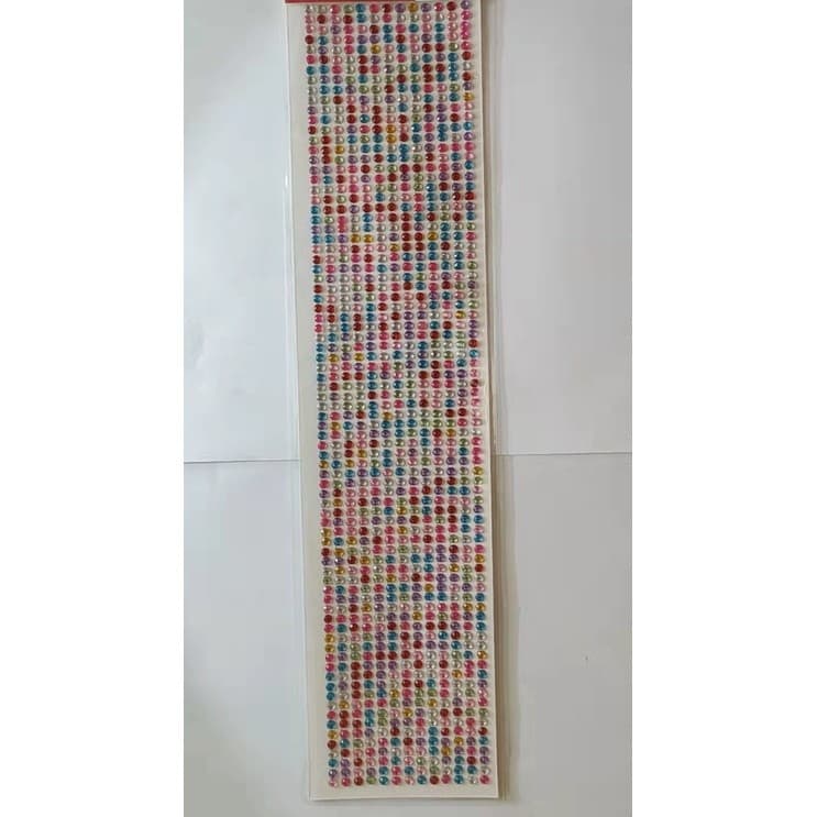 cartela de adesivo de strass pedra decorativo para artesanato decoração Colorido 3MM  4mm 6mm 8mm(z-1)