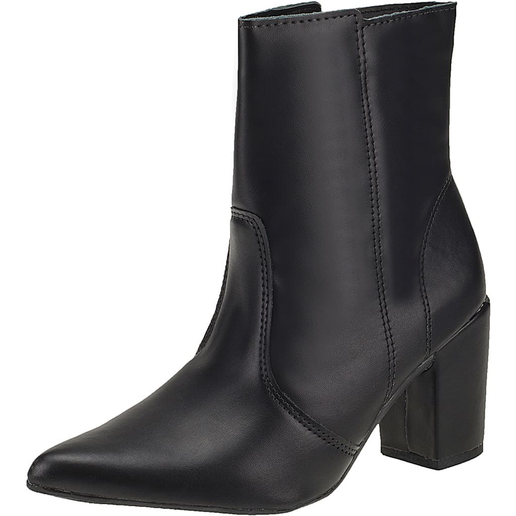Bota Feminina Cano Médio Salto Grosso Conforto Oficial
