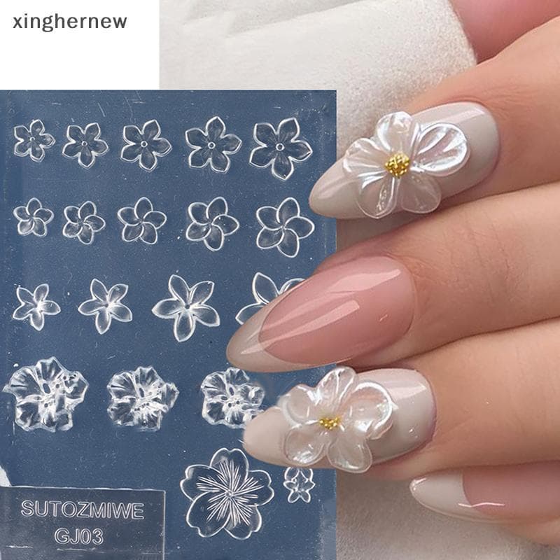xinghernew Feito À Mão Diy Frangipani Silicone Molde Da Arte Do Prego Para Manicure Moda Flor Design Alta Transparente M